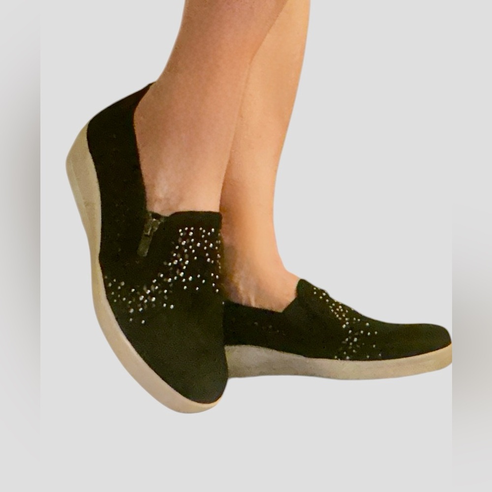 Anne Klein sport Black and White Slip-On Shoes